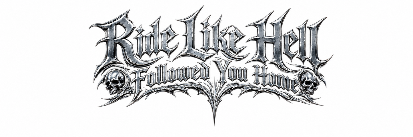 Vinyl Sticker - RIDE LIKE HELL -